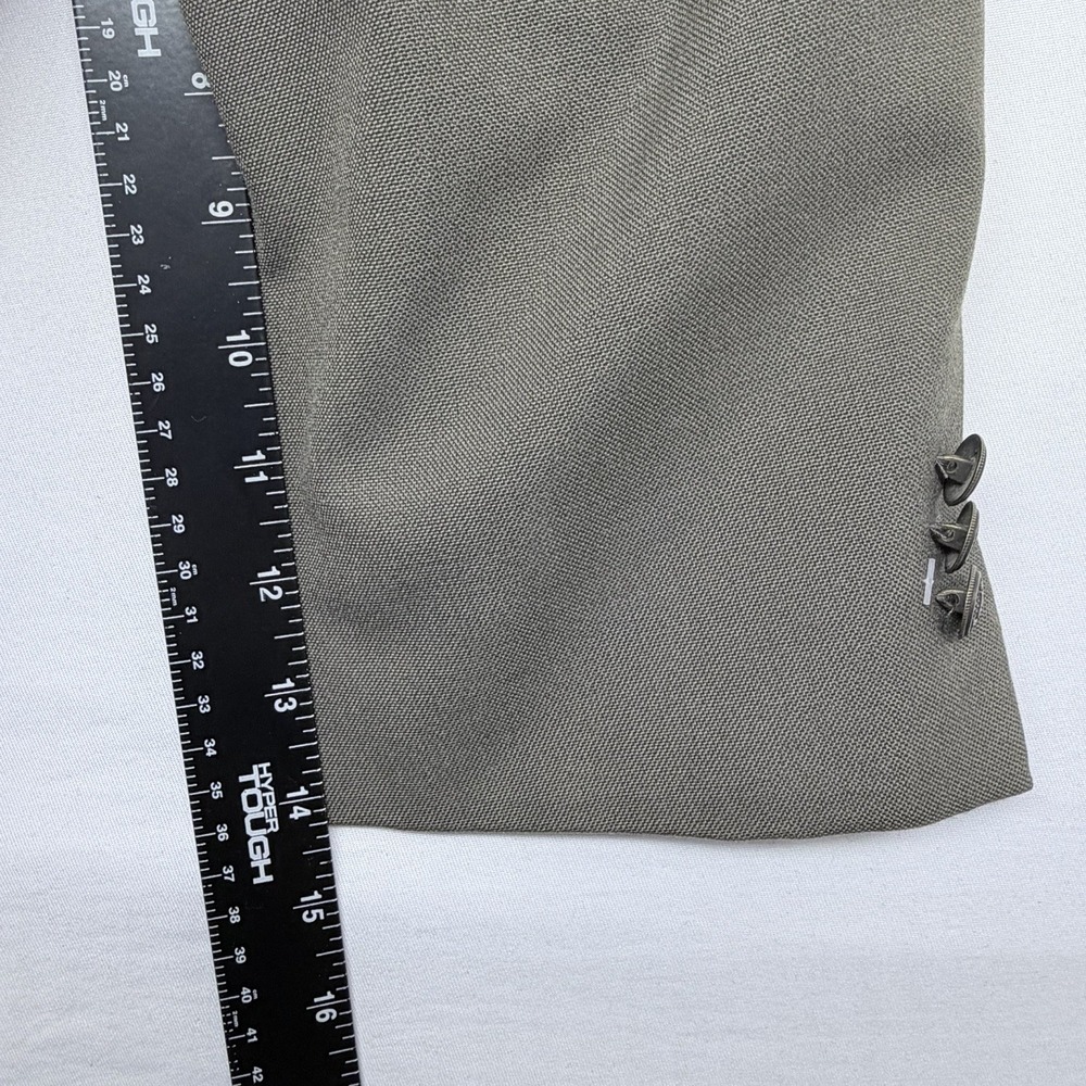 🟡 Croft & Barrow Wrinkle-Resistant Blazer Sport Coat Men's Size 46S Gray - Picture 8 of 12